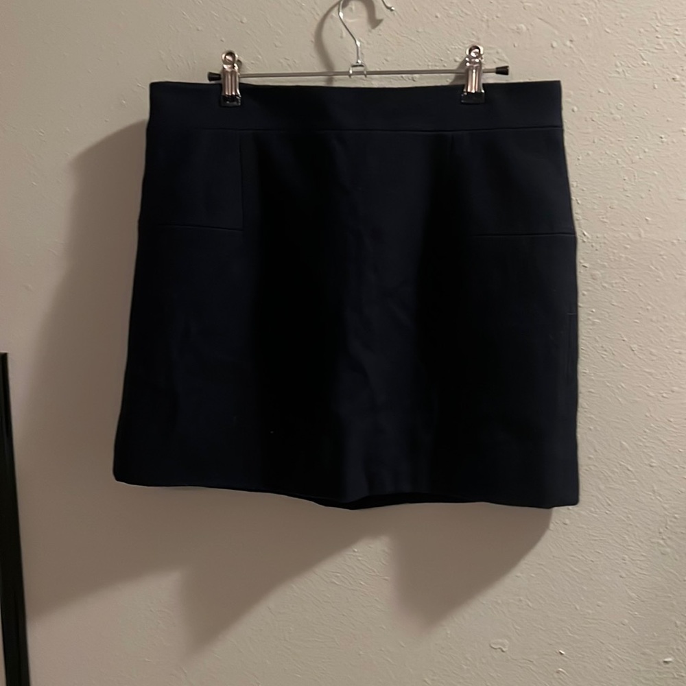 Navy J.Crew Wool Skirt 10
